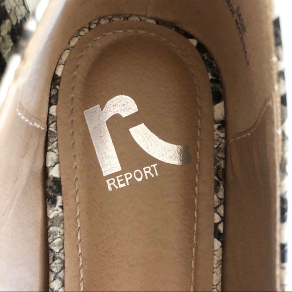 Snake Skin Pointed Toe Flats Size 7 - Picture 4 of 5